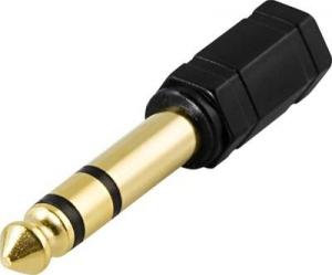 Adapter AV Deltaco Jack 3.5mm - Jack 6.3mm czarny (Deltaco lyd adapter) 1