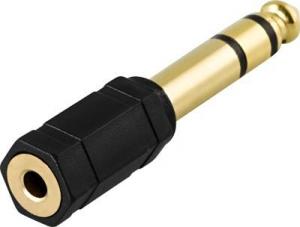 Adapter AV Deltaco Jack 3.5mm - Jack 6.3mm czarny (Deltaco lyd adapter) 2