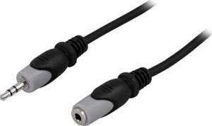 Kabel Deltaco Jack 3.5mm - Jack 3.5mm 2m czarny (DELTACO forlængerkabel til audio - 2 m) 1