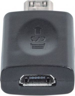Adapter USB Manhattan microUSB-A - microUSB Czarny  (151481) 1
