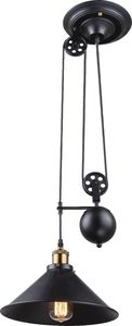 Lampa wisząca Globo LENIUS retro industrial czarny  (15053) 1