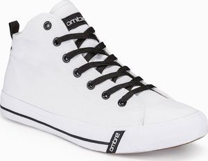 Ombre Buty męskie trampki T304 - białe 44 (12418-Y) - 12418-Y 2