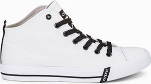 Ombre Buty męskie trampki T304 - białe 44 (12418-Y) - 12418-Y 5