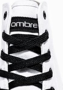 Ombre Buty męskie trampki T304 - białe 44 (12418-Y) - 12418-Y 6