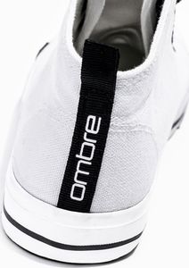 Ombre Buty męskie trampki T304 - białe 44 (12418-Y) - 12418-Y 8