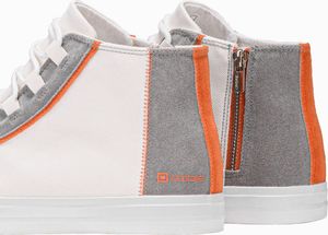 Ombre Buty męskie trampki T343 - białe 42 6