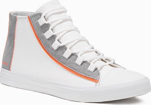Ombre Buty męskie trampki T343 - białe 43 2