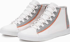 Ombre Buty męskie trampki T343 - białe 43 3