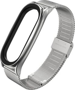 Tech-Protect Bransoleta Milanese Mi Smart Band 5 srebrna 2