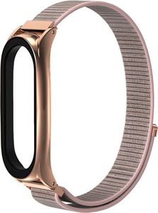 Tech-Protect Pasek nylonowy Mi Smart Band 5 różowy 3