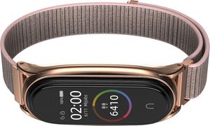 Tech-Protect Pasek nylonowy Mi Smart Band 5 różowy 5
