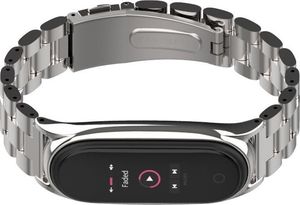 Tech-Protect Bransoleta stalowa Mi Smart Band 5 srebrna 2