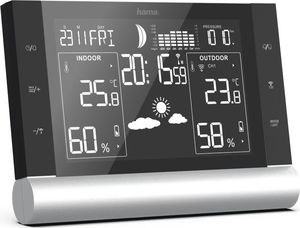 Stacja pogodowa Hama Stacja pogody Line Plus Czarna 5