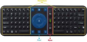 Pilot RTV Measy Klawiatura SMART+ Air Mouse 2,4GHz TV Win Android (PLAYME RC7) 2