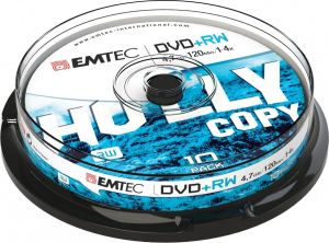 Emtec DVD+RW 4,7GB 4x Cake 10 szt (ECOVPRW47104CB) 1