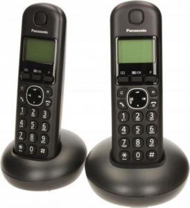 Telefon stacjonarny Panasonic KX-TGB212PDB Duo Czarny 1