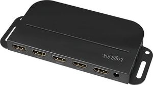 LogiLink Splitter 1 do 4x HDMI 2.0b 4K, z uchwytem montażowym-CV0143 1