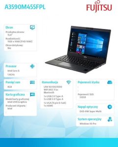 Laptop Fujitsu Lifebook A359 (VFY:A3590M455FPL) 2