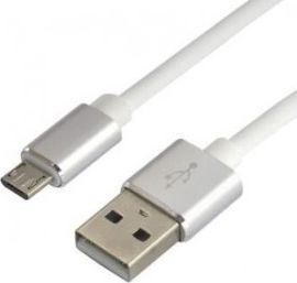 Kabel USB EverActive USB-A - microUSB 1.5 m Biały (CBS-1.5MW) 1