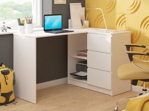 Biurko Nore B16 Białe 124.5 cm x 85 cm 4