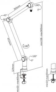 Mozos Statyw biurkowy SB37 9