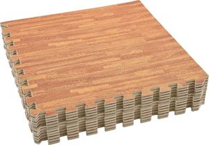 vidaXL Maty podłogowe, 12 szt, wzór drewna, 4,32 , pianka EVA 2