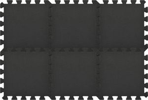 vidaXL Maty podłogowe, 54 szt., 4,86, pianka EVA, czarne 3