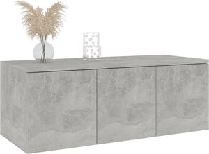 vidaXL Szafka pod TV, szarość betonu, 80x34x30 cm, płyta wiórowa 3