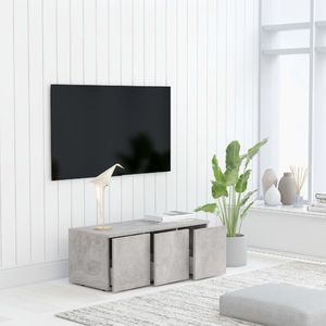 vidaXL Szafka pod TV, szarość betonu, 80x34x30 cm, płyta wiórowa 4