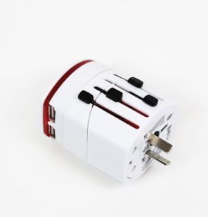 Omega Adapter podróżny 4 w 1+ 2 porty USB (42010) 4
