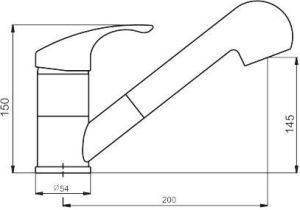 Bateria kuchenna Deante Pepe stojąca piaskowa (BDP 771M) 3