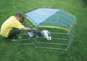 Kerbl Kojec, wybieg, klatka dla królika, świnki 6 el. uniwersalny 3