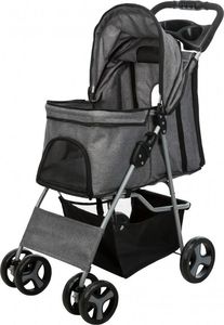Trixie Wózek transporter psa kota do 15 kg, 4 koła, szary 5