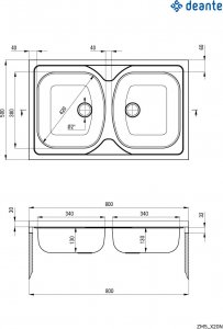 Zlewozmywak Deante Tango ZM5_020N Stal satynowa 2