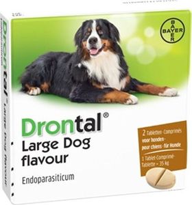 Bayer Tabletki Drontal na robaki, odrobaczenie psa 35 kg uniwersalny 1
