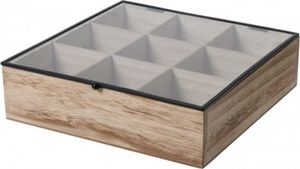 Intesi Organizer Teabox wood 9 przegródek 1