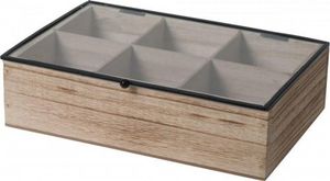 Intesi Organizer Teabox wood 6 przegródek 1