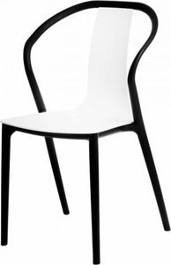 D2 Design Krzesło Bella czarne/białe 1