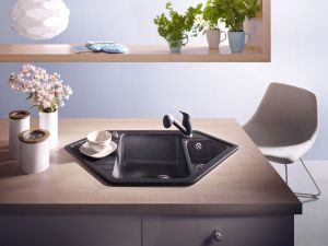 Zlewozmywak Deante Reflex ZUX 261B Grafitowy 2