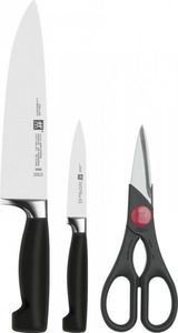 Zwilling Zestaw noży ZWILLING Vier Sterne 35055-000-0 (Nożyczki, nóż do obierania warzyw i owoców, nóż szefa kuchni) 1