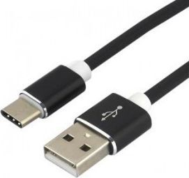 Kabel USB EverActive USB-A - USB-C 1.5 m Czarny (CBS-1.5CB) 1
