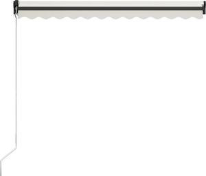 vidaXL Ręcznie zwijana markiza z LED, 300 x 250 cm, kremowa 5