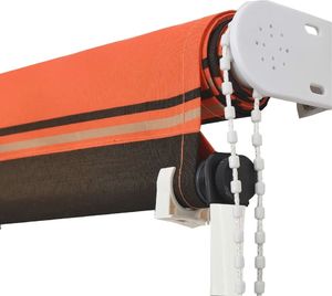 vidaXL Zwijana markiza, 250x150 cm, pomarańczowo-brązowa 5