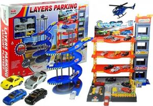 Lean Sport Parking Poziomowy Tor Winda 4 Autka Helikopter 1