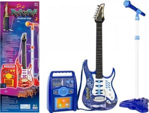 Lean Sport Gitara Elektryczna Struny Mikrofon Wzmacniacz Niebieska 1