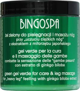 BingoSpa Żel zielony 250 g do masażu nóg z ekstraktem z miłorzębu japońskiego 1