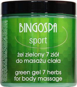 BingoSpa Żel zielony 7 ziół do masażu ciała BINGOSPA sport 1