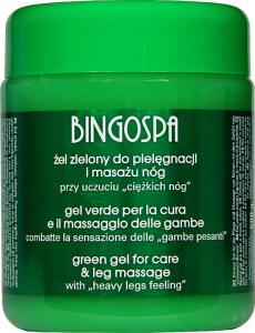 BingoSpa Żel zielony do pielęgnacji i masażu nóg 500 ml BINGOSPA 1