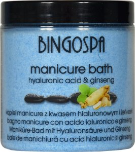 BingoSpa Kąpiel manicure do dłoni, skórek i paznokci z kwasem hialuronowym i żeń-szeń 1