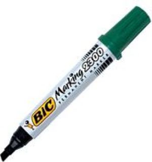 Bic marker permanent 2300 końcówka ścięta zielony 1